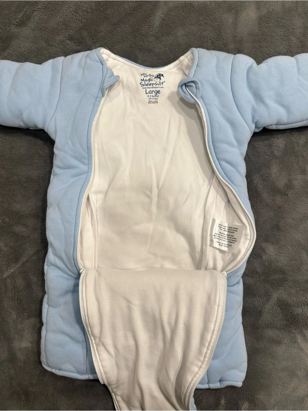 Baby Merlin’s Magic Sleepsuit Light Blue One-Piece